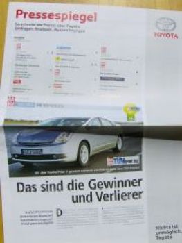Toyota Pressespiegel Tüv-Hitliste Prius II Sonderdruck