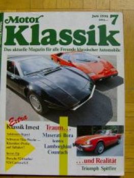 Motor Klassik 7/1990 Maserati Bora vs. Lamborghini Countach