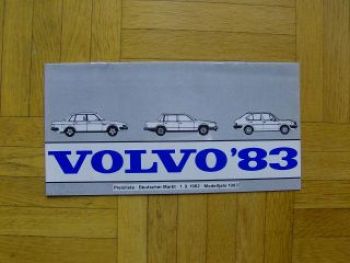 Volvo 1.September 1982 Serie 240,340 360, Serie 760