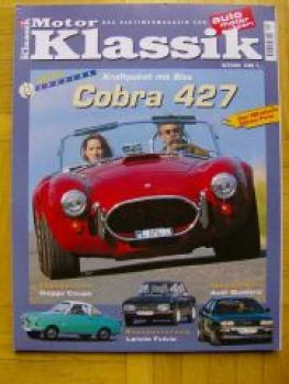 Motor Klassik 8/2000 Cobra 427, Goggo Coupè, Lancia Fulvia