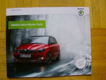 Skoda Fabia Monte Carlo Prospekt März 2011  +Preise