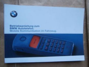 BMW Betriebsanleitung zum Autotelefon Oktober 2000