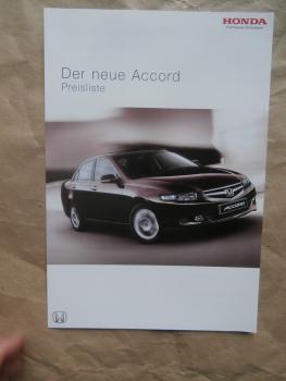 Honda Accord 2.0 Comfort Sport Executive 2.4 Typ S Executive 2.2i CTDI Sport Executive Modelljahr 2006