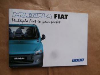 Fiat Multipla in your pocket Kurzanleitung Englisch September 1998