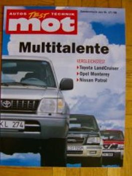 mot 17/1998 Toyota LandCruiser gegen Monterey Nissan Patrol Verg