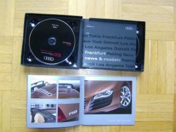 Audi Frankfurt 2009 Presse R8 Spyder S5 Sportback+CD/DVD UK