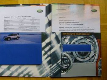 Land Rover Discovery Pressemappe Oktober 2004 +Fotos +CD