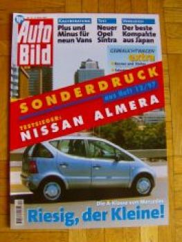 Auto Bild 12/1997 Nissan Almera vs. Mazda 323P 1.4 Comfort