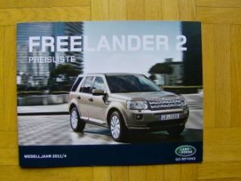Land Rover Freelander2 Preisliste April 2011 NEU