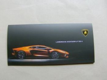 Lamborghini Aventador LP 700-4 Flyer Prospekt Deutsch 2011 NEU