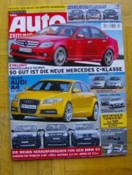 Auto Zeitung 1/2007 Audi R8,300C SRT8, Materai 1.5, E500,550i E6