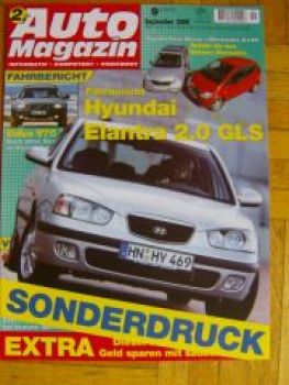 Auto Magazin 9/2000 Fahrbericht Hyundai Elantra 2.0GLS