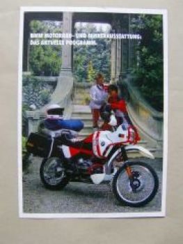 BMW Motorrad- und Fahrerausstattung Programm Februar 1990