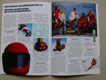 BMW Motorrad- und Fahrerausstattung Programm Februar 1990