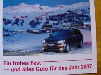 Audi Kalender 2007 S3, 60 L, 75 Variant, 100 Avant GLS Typ43