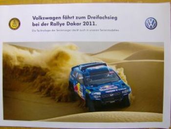 VW Rallye Dakar 2011 Poster NEU