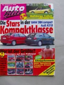 Auto Blitz 8/1996 BMW 318ti Compact E36, Audi A3 1.8T,Lancia Y