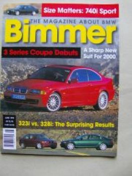 Bimmer 6/1999 323i vs. 328i E46, 740i Sport E38, MX5 vs. Z3,M3 E