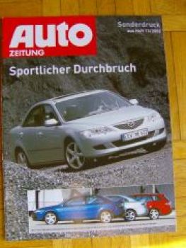 Auto Zeitung 3/2002 Mazda 6 Sonderdruck +Vorgänger