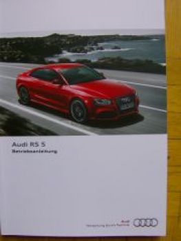 Audi RS 5 Betriebsanleitung November 2010 NEU