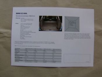 BMW X3 F25 Van Prospekt Dänemark 2011 20d 30d 28i 35i