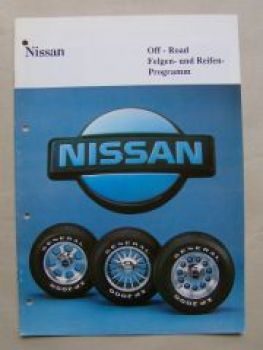 Nissan Off-Road Felgen und Reifenprogramm 1989
