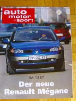 AMS 22/2002 Neue Renault Megane Test