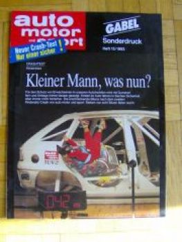 AMS 15/1993 Kindersitze Crashtest Gabel