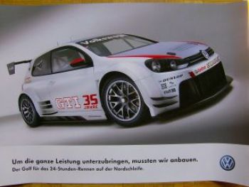 VW Golf6 GTi 35 Jahre 24 Stunden Rennen auf der Nordschleife NEU