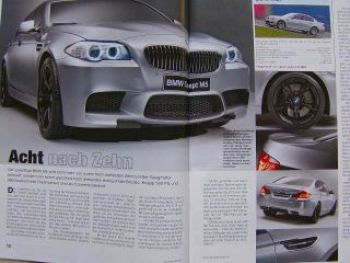 sport auto 5/2011 BMW 550i F10, Alpina B5 Touring F11,M5 F10