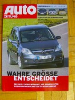 Auto Zeitung 23/2006 Opel Zafira im Vergleich mit..