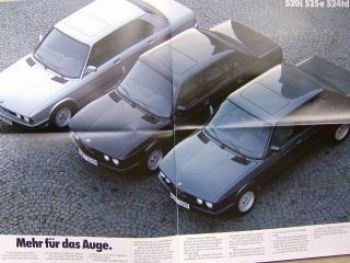 5er vom Feinsten 520i Kat 525e Kat 524td E28 Edition September 1986