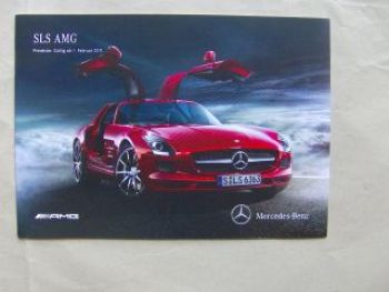 Mercedes Benz Preisliste SLS AMG BR197 Februar 2011 NEU