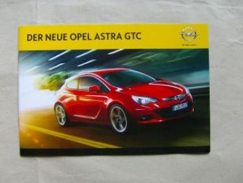Opel Astra GTC Prospekt Mai 2011 NEU