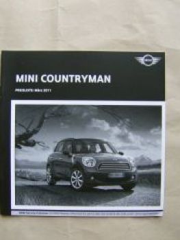 BMW Mini Countryman R58 Preisliste März 2011 +Cooper