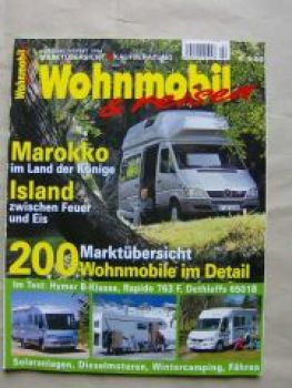 Wohnmobil & reisen Herbst 2004 Hymer B-Klasse, Rapido 763F