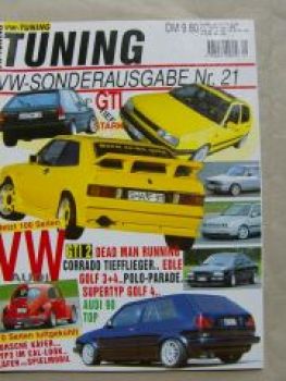 VW Tuning Sonderausgabe Nr.21 Corrado,Käfer,Polo, Scirocco,A4,90