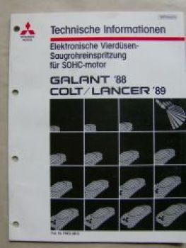 Mitsubishi Galant "88 Colt/Lancer "89 Technische Information