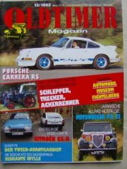 Oldtimer Magazin 12/1992 Citroen GS/A, Mitsubishi PX 33,911 Carr