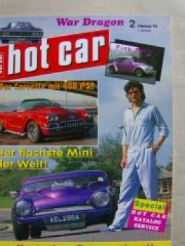 hot car 2/1991 Austin Mini Flachbau, Käfer, Kadett C, GMC Van G2