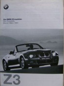 BMW Z3 roadster 1.8 1.9 2.8 M März 1997 E36/7 Rarität