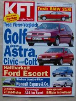 KFT 8/1992 BMW 318i E36, Alfa 164 3,0 V6, Pajero 2,5TD