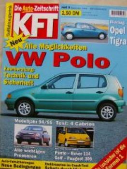 KFT 9/1994 VW Polo 6N, Opel Tigra, Ford Scorpio,Seat Ibiza GLX 1