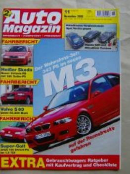 Auto Magazin 11/2000 BMW M3 E46, Volvo S60, Octavia RS