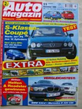 Auto Magazin 11/1999 BMW 530d E39 vs. E320CDI W210