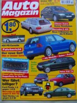 Auto Magazin 10/1997 Mercedes T430 BR210, Corvette, Volvo V40 T4
