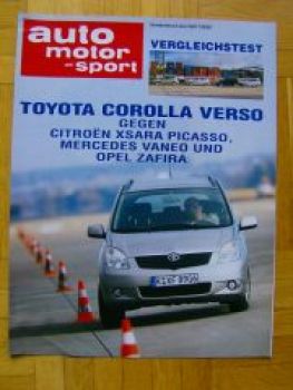 AMS 7/2002 Toyota Corolla Verso vs. Xsara Picasso vs. Vaneo vs.