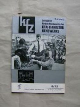 kfz Zeitschrift für den Nachwuchs des Kraftfahrzeug Handwerks 8/