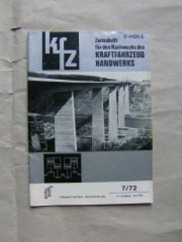 kfz Zeitschrift für den Nachwuchs des Kraftfahrzeug Handwerks 7/