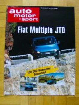 AMS 2/2002 Fiat Multipla JTD Dauertest